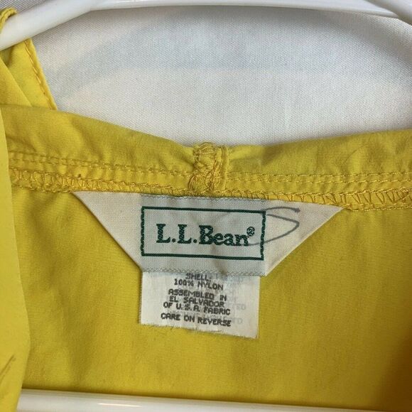 L.L. Bean Womens Yellow Anorak Jacket Size Large - Picture 7 of 9